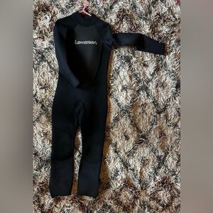 Kids Black Full Wetsuit One-Piece